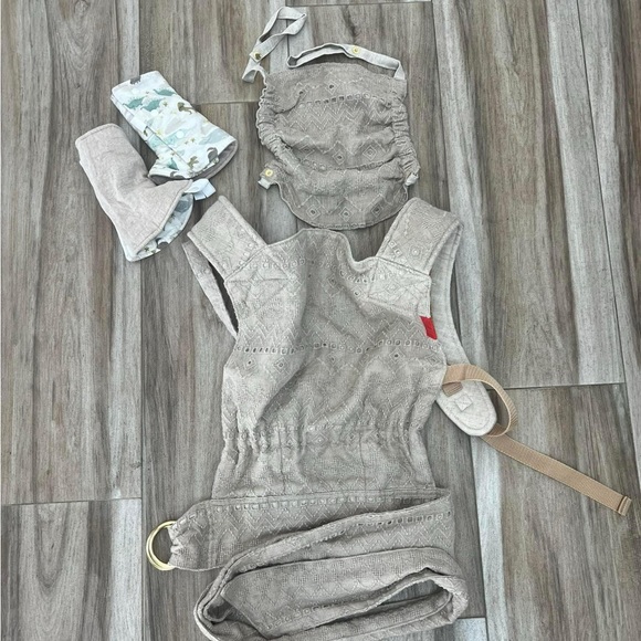 Other - SAKURA BLOOM- NATURAL EYELET LINEN SCOUT w/ hood